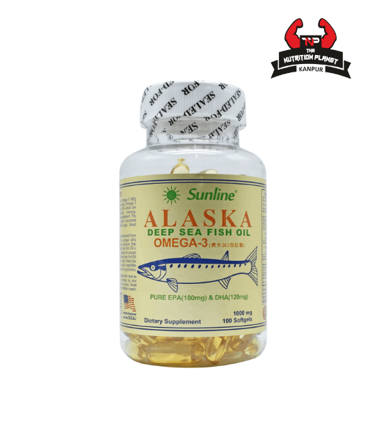 Sunline Alaska Deep Sea Fish Oil Omega 3 - 100 Softgels, 1000 Mg 