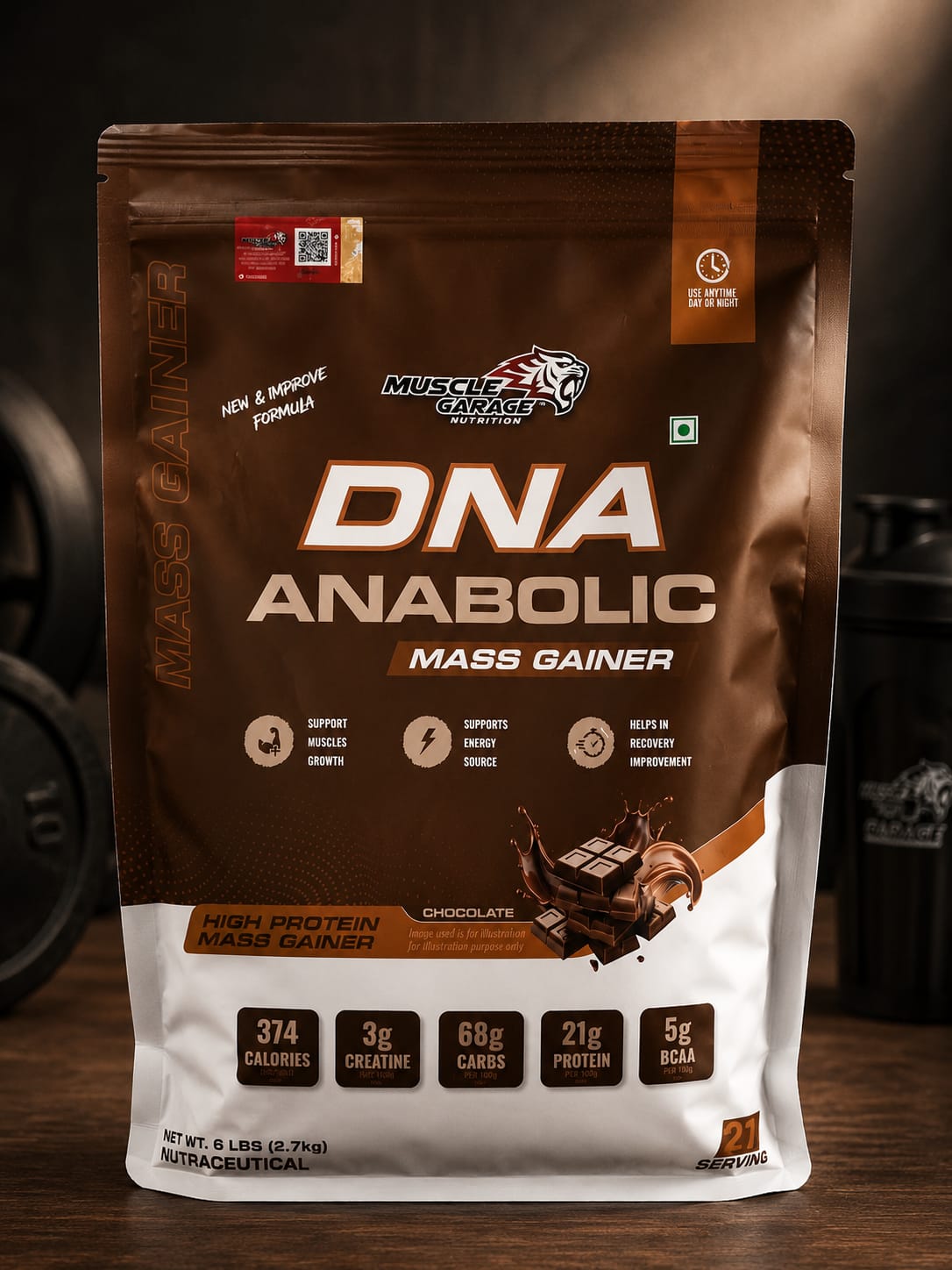 Muscle Garage DNA Anabolic Mass Gainer  (6Lbs)