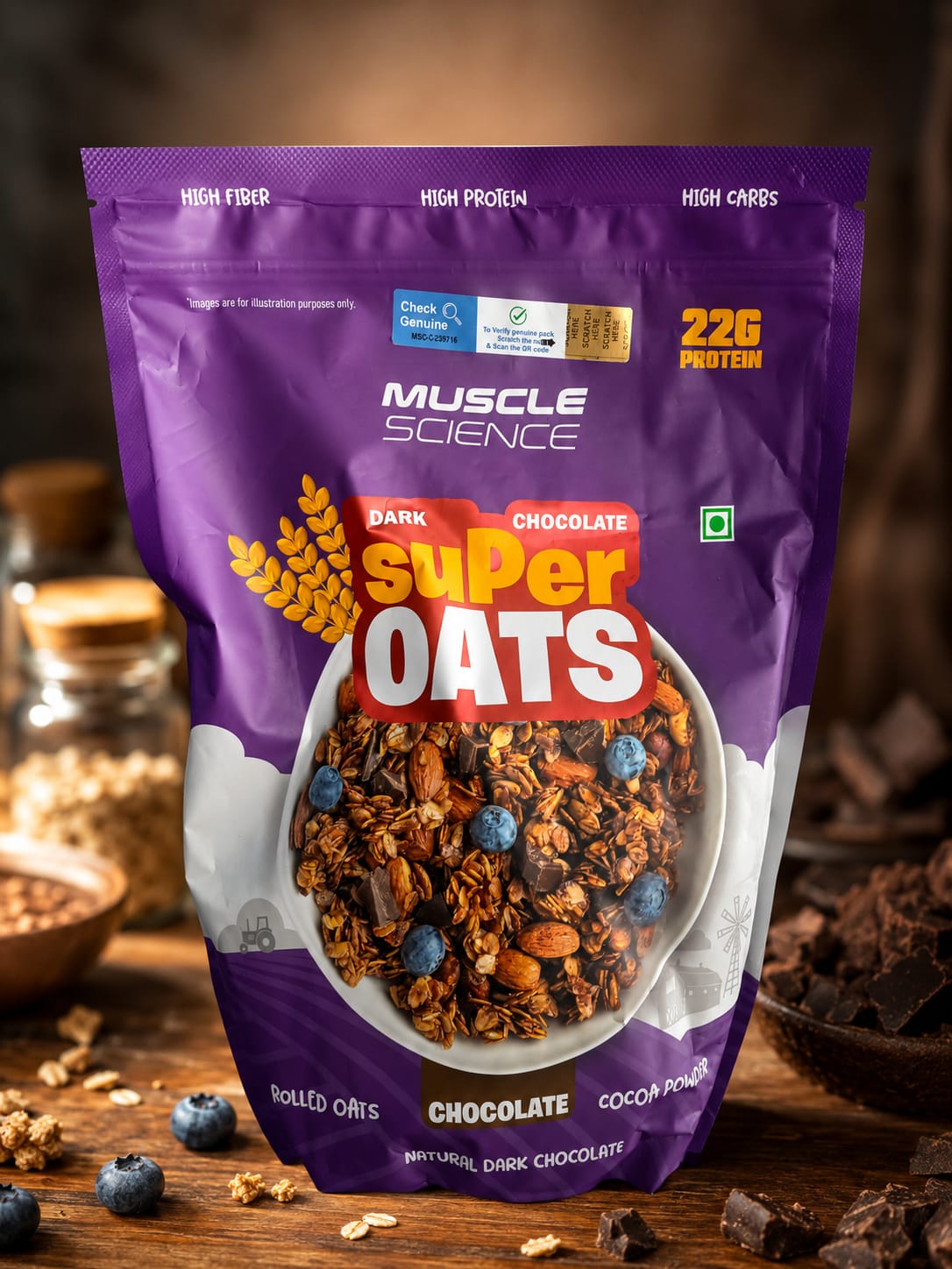 Muscle Science Super oats / 750 g