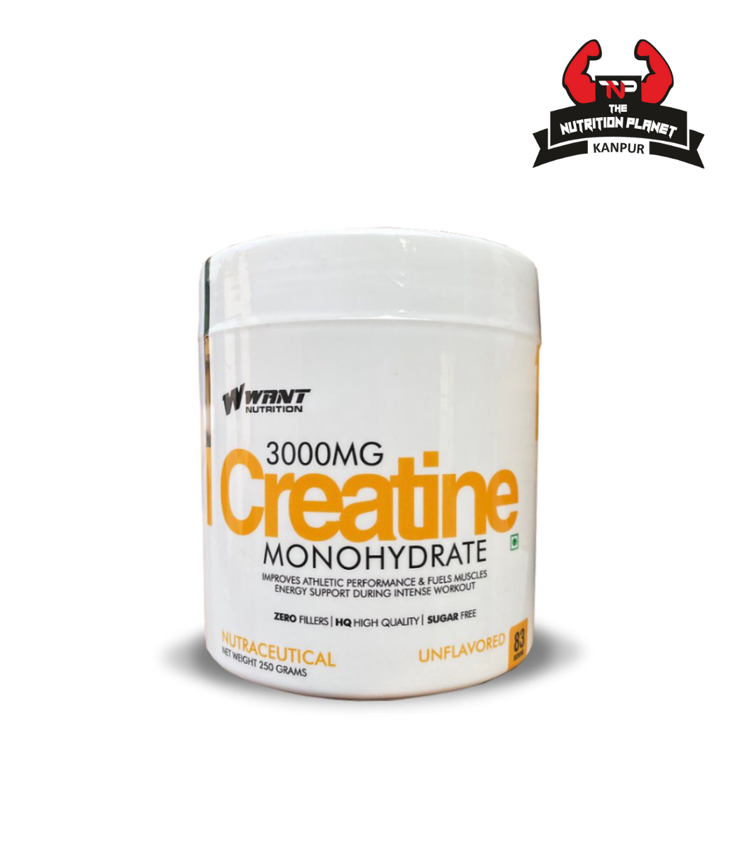 Want Nutrition CREATINE 3000MG | 83 Servings | with official Authentic Tag